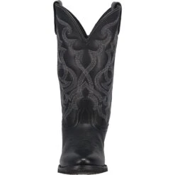 Women's Laredo 51110 11" Maddie Black Leather Round Toe -Western Cowboy Clothing 01 51110 BK big b8f89713 24e6 43d5 b35d 4938023d7fb6