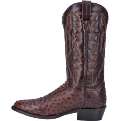 Dan Post DP3016 13" Pershing Dark Brown Full Quill Ostrich Foot R Toe (SHOP IN-STORE TOO) -Western Cowboy Clothing 01 DP3016 BN180 big f4ea6d83 d23d 4912 b947 cbcaa350f040