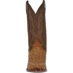 Dan Post DP3077 13" Gehrig Antique Saddle Tan Full Quill Ostrich Foot R Toe (SHOP IN-STORE TOO) -Western Cowboy Clothing 01 DP3077 BN84 big d4af02c9 e6db 4bde 9814 e0838c2894f0