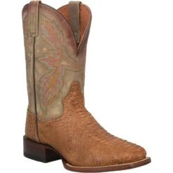 Dan Post DP3996 11" Dry Gulch Cognac Python Wide Square Toe (SHOP IN-STORE TOO)