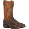 Dan Post DP4102 Men's 11" Dorsal Fish Skin Wide Square Toe Boot (SHOP IN-STORES TOO) -Western Cowboy Clothing 01 DP4102 BN123 big ea80b974 545c 4678 b1df d4067778ee4b