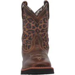 Children's Dan Post DPC2951 Makucha Brown Leather Wide Square Toe -Western Cowboy Clothing 01 DPC2951 BN106 big 02a149c6 6367 463f 9244 01d2d2b00973