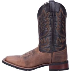 Laredo 7800 11" Sand Montana With Chocolate Top Wide Square Toe -Western Cowboy Clothing 02 7800 9c72f011 2920 442a a164 371d8b407a8a