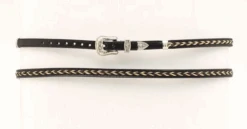 Twister Black 3/8 Genuine Braided Horsehair Hatband 0274801