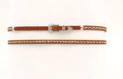 Twister Brown 3/8 Genuine Braided Horsehair Hatband 0274802