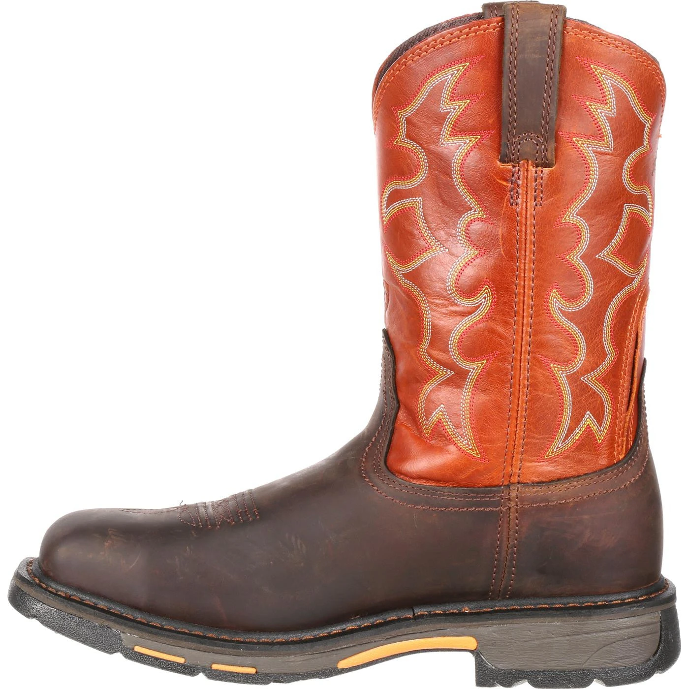 Men's Ariat 10006961 11" Workhog Steel Toe Dark Earth Wide Square Toe 4 Men's Ariat 10006961 11" Workhog Steel Toe Dark Earth Wide Square Toe - Image 2