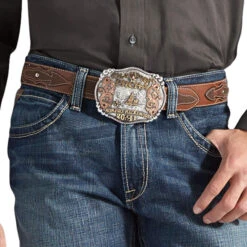 Men's Ariat 10012136 M4 Low Rise Boundary Boot Cut Jean -Western Cowboy Clothing 10012136 02