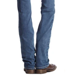 Women's Ariat 10017217 R.E.A.L. Mid-Rise Straight Leg Jean -Western Cowboy Clothing 10017217 03