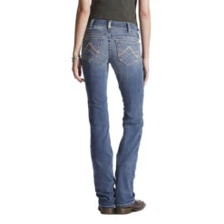 Women's Ariat 10017217 R.E.A.L. Mid-Rise Straight Leg Jean