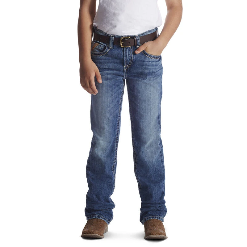 Boys Ariat 10018345 B4 Boundary Dakota Boot Cut Jean 4 Boys Ariat 10018345 B4 Boundary Dakota Boot Cut Jean - Image 2