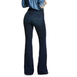 Women's Ariat 10027692 Ultra Stretch Perfect Rise Katie Mya Blue Flare Jean