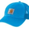 Carhartt 100286-HA6 Azure Blue Buffalo Canvas Mesh Back -Western Cowboy Clothing 100286 HA6