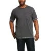 Ariat 10030306 Charcoal Heather Rebar Workman T-Shirt -Western Cowboy Clothing 10030306 front