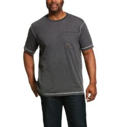 Ariat 10030306 Charcoal Heather Rebar Workman T-Shirt