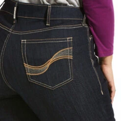 Women's Ariat 10032300 R.E.A.L. Mid Rise Stretch Cool & Durable Boot Cut Jean 7 Women's Ariat 10032300 R.E.A.L. Mid Rise Stretch Cool & Durable Boot Cut Jean -Western Cowboy Clothing 10032300 03 plus