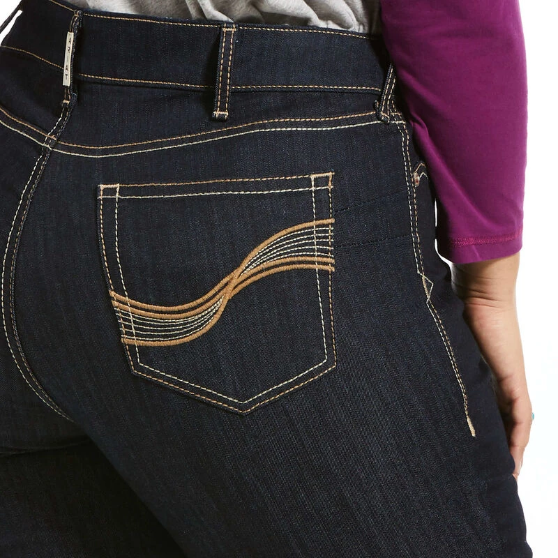 Women's Ariat 10032300 R.E.A.L. Mid Rise Stretch Cool & Durable Boot Cut Jean 5 Women's Ariat 10032300 R.E.A.L. Mid Rise Stretch Cool & Durable Boot Cut Jean - Image 3