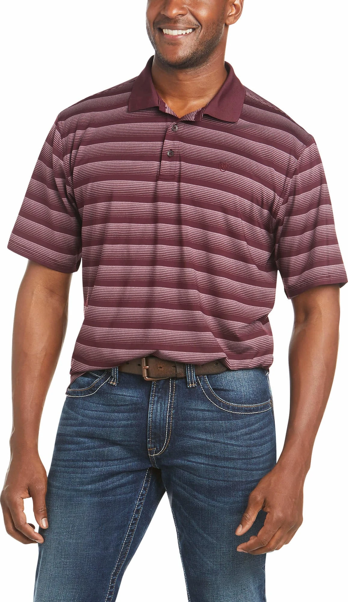 Men's Ariat 10035167 Malbec Fadetek 2.0 Short Sleeve Polo 3 Men's Ariat 10035167 Malbec Fadetek 2.0 Short Sleeve Polo