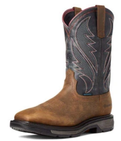 Ariat 10035984 Men's 11" Rye Brown Workhog XT Venttek H20 Square Toe Boot