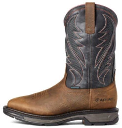 Ariat 10035984 Men's 11" Rye Brown Workhog XT Venttek H20 Square Toe Boot -Western Cowboy Clothing 10035984 side