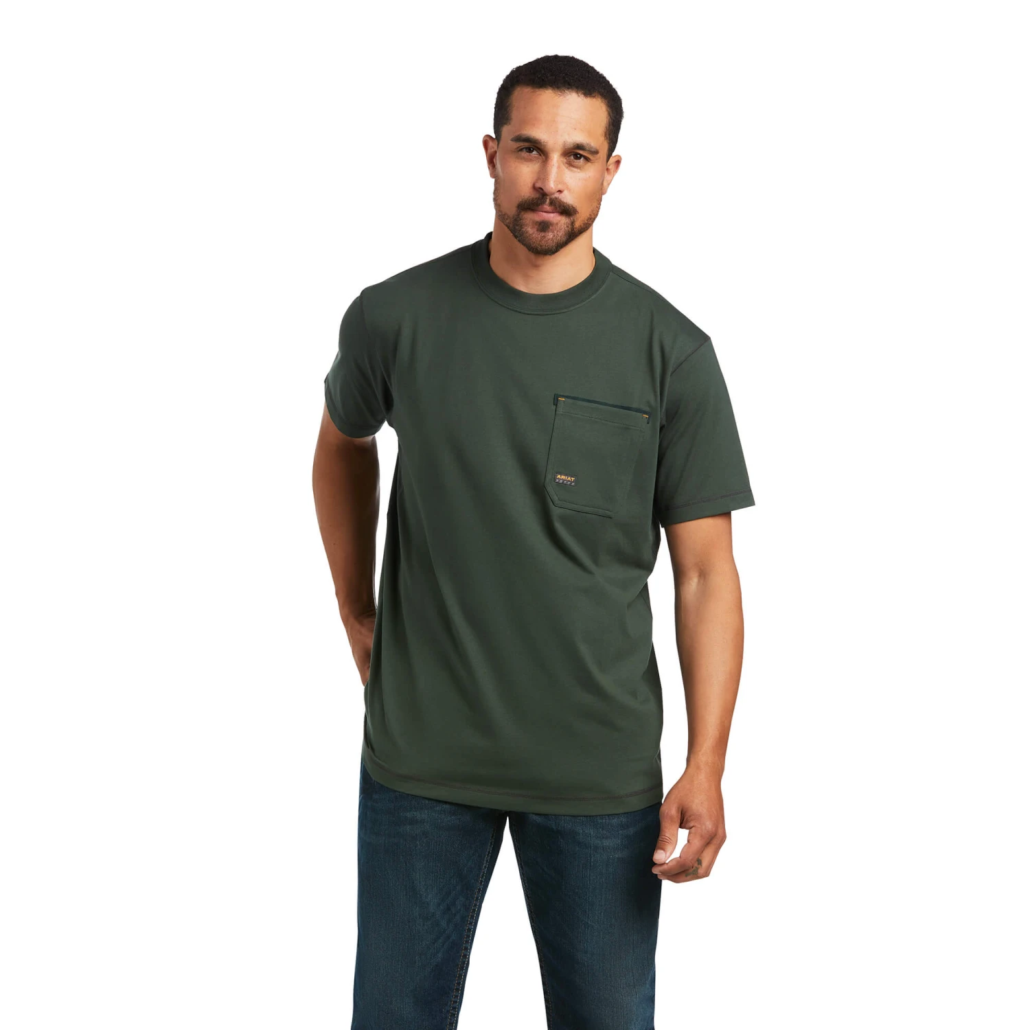 Ariat 10039399 Deep Forest Rebar Workman T-Shirt (SALE) 3 Ariat 10039399 Deep Forest Rebar Workman T-Shirt (SALE)