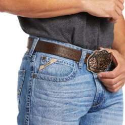 Men's Ariat 10039631 M4 Relaxed Stretch Goldfield Dallas Blue Boot Cut Jean 11 Men's Ariat 10039631 M4 Relaxed Stretch Goldfield Dallas Blue Boot Cut Jean -Western Cowboy Clothing 10039631 01