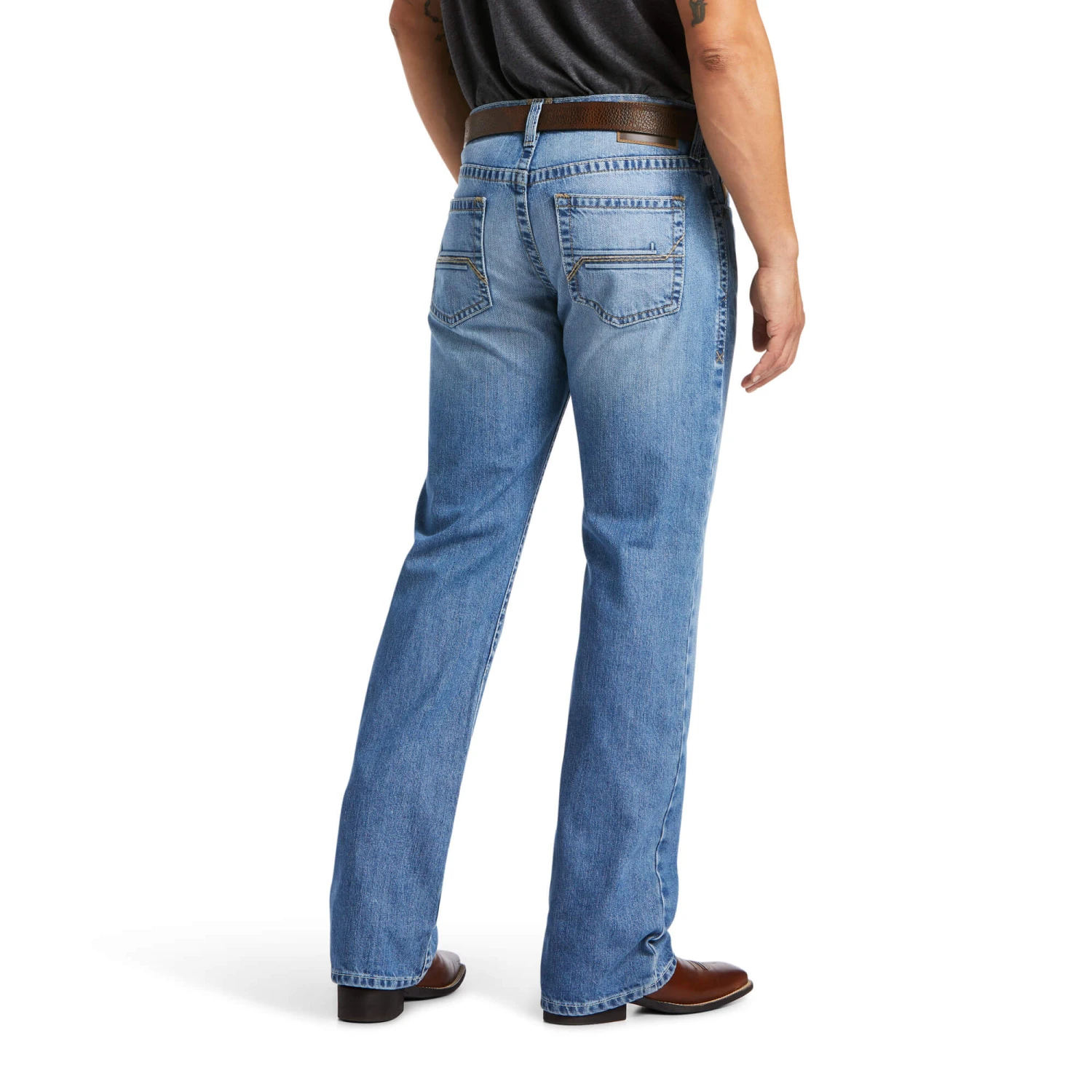 Men's Ariat 10039631 M4 Relaxed Stretch Goldfield Dallas Blue Boot Cut Jean 3 Men's Ariat 10039631 M4 Relaxed Stretch Goldfield Dallas Blue Boot Cut Jean