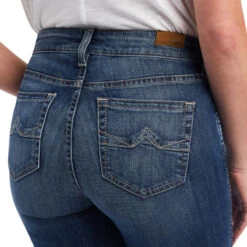 Women's Ariat 10042216 Slim Trouser McKenna Wide Leg Jean -Western Cowboy Clothing 10042216 01