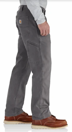 Carhartt 102291-039 Rugged Flex® Gravel Rigby Dungaree Work Pant -Western Cowboy Clothing 102291 gray 2