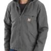 Carhartt 104392-GVL Gravel Relaxed Fit Washed Duck Sherpa-Lined Jacket (Up To 4XL) 2 Carhartt 104392-GVL Gravel Relaxed Fit Washed Duck Sherpa-Lined Jacket (Up To 4XL) -Western Cowboy Clothing 104392gvl 1