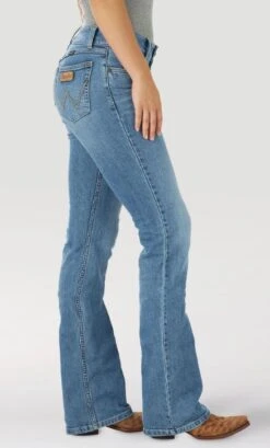 Women's Wrangler 112317228 Lilibeth Retro Mae Bootcut Mid Rise Jeans -Western Cowboy Clothing 112317228 4