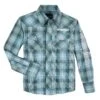 Boy's Wrangler 112330338 Teal Plaid Logo Western Snap Shirt -Western Cowboy Clothing 112330338 LF01 RWLL PRD