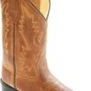 Children's Old West 1129 Tan Round Toe