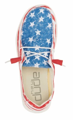 Women's Hey Dude 121412698 Wendy Star Spangled Shoe -Western Cowboy Clothing 121412698 5