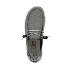 Women's Hey Dude 121414203 Wendy Chambray Onyx -Western Cowboy Clothing 121414203 WENDY CHAMBRAY ONYX LEFT 6