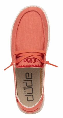 Women's Hey Dude 121417123 Wendy Inca Poppy Red Shoe *CLOSEOUT* -Western Cowboy Clothing 121417123 3