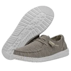 Women's Hey Dude 121920604 Wendy Sox Sand Beige Shoe *CLOSEOUT*