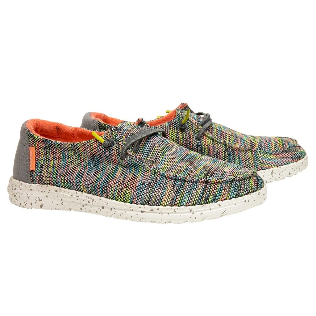 Women's Hey Dude 121928341 Wendy Sox Peacock Pink Shoe 4 Women's Hey Dude 121928341 Wendy Sox Peacock Pink Shoe - Image 2