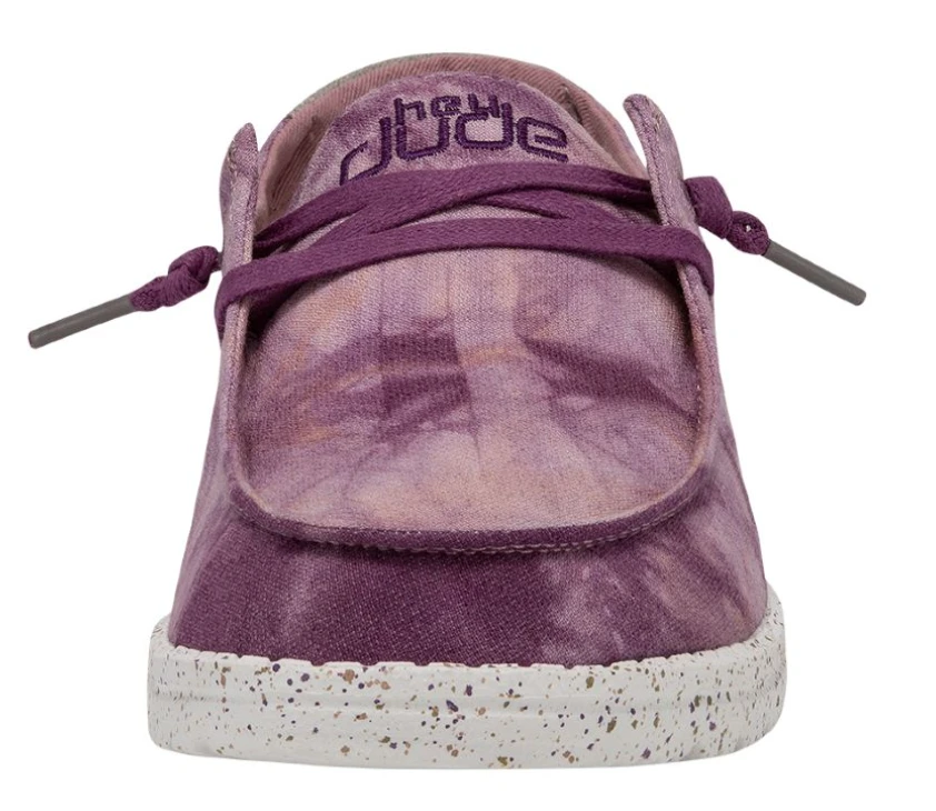 Hey Dude Women's 122256867 Wendy Tie Dye Violet Ombre Shoe *CLOSEOUT* 6 Hey Dude Women's 122256867 Wendy Tie Dye Violet Ombre Shoe *CLOSEOUT* - Image 4