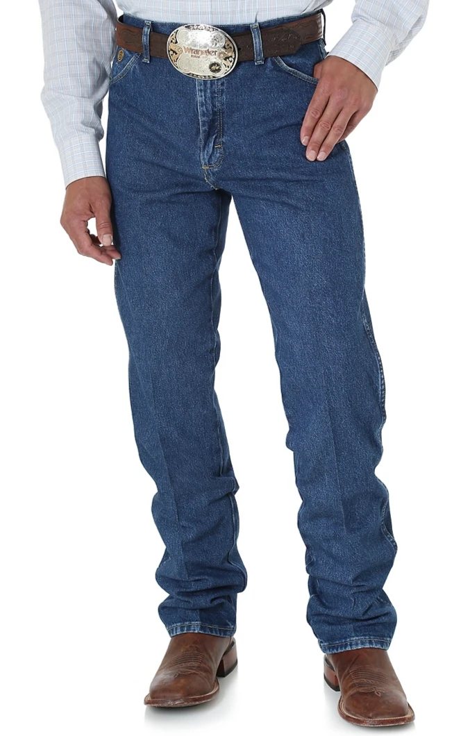 Men's Wrangler 13MGSHD Heavyweight Stone Denim Prewashed George Strait Cowboy Cut® Original Fit Jean (SHOP IN-STORES TOO) 4 Men's Wrangler 13MGSHD Heavyweight Stone Denim Prewashed George Strait Cowboy Cut® Original Fit Jean (SHOP IN-STORES TOO) - Image 2