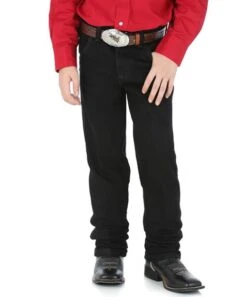 Boy's Wrangler 13MWBBK Overdyed Black Cowboy Cut® Collection Original Fit Jeans (8-18) 7 Boy's Wrangler 13MWBBK Overdyed Black Cowboy Cut® Collection Original Fit Jeans (8-18) -Western Cowboy Clothing 13MWJBK 1 25083095 5876 4939 ab6e 5e6c71bcf95f