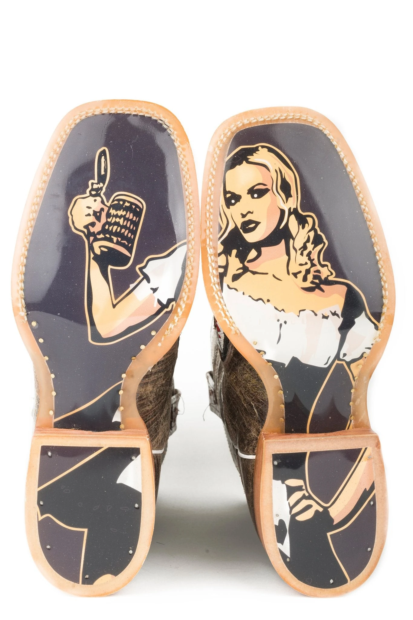 Men's Tin Haul 14-020-0007-0002 BR "GNARLY SHARK" 11" Brown Wide Square Toe (Call To Check Size Availability) 4 Men's Tin Haul 14-020-0007-0002 BR "GNARLY SHARK" 11" Brown Wide Square Toe (Call To Check Size Availability) - Image 2