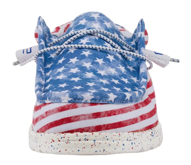 Men's Hey Dude 40001-9C8 Wally Stars And Stripes Shoe (also Has Women's And Youth Sizes) 6 Men's Hey Dude 40001-9C8 Wally Stars And Stripes Shoe (also Has Women's And Youth Sizes) - Image 4