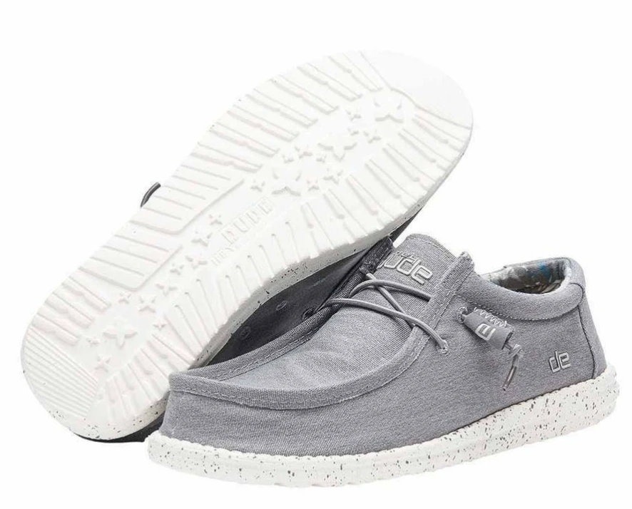 Men's Hey Dude 150203910 Wally Stretch Iron Shoe 3 Men's Hey Dude 150203910 Wally Stretch Iron Shoe