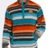Men's Cinch MWK1514016 Teal Quarter Snap Serape Fleece Pullover (SHOP IN-STORES TOO) -Western Cowboy Clothing 158455 default l 607x700 b06e64f4 4b75 46a9 81f7 fd34b3fb058e