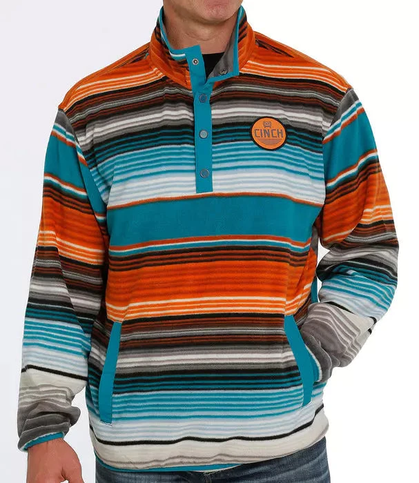 Men's Cinch MWK1514016 Teal Quarter Snap Serape Fleece Pullover (SHOP IN-STORES TOO) 3 Men's Cinch MWK1514016 Teal Quarter Snap Serape Fleece Pullover (SHOP IN-STORES TOO)