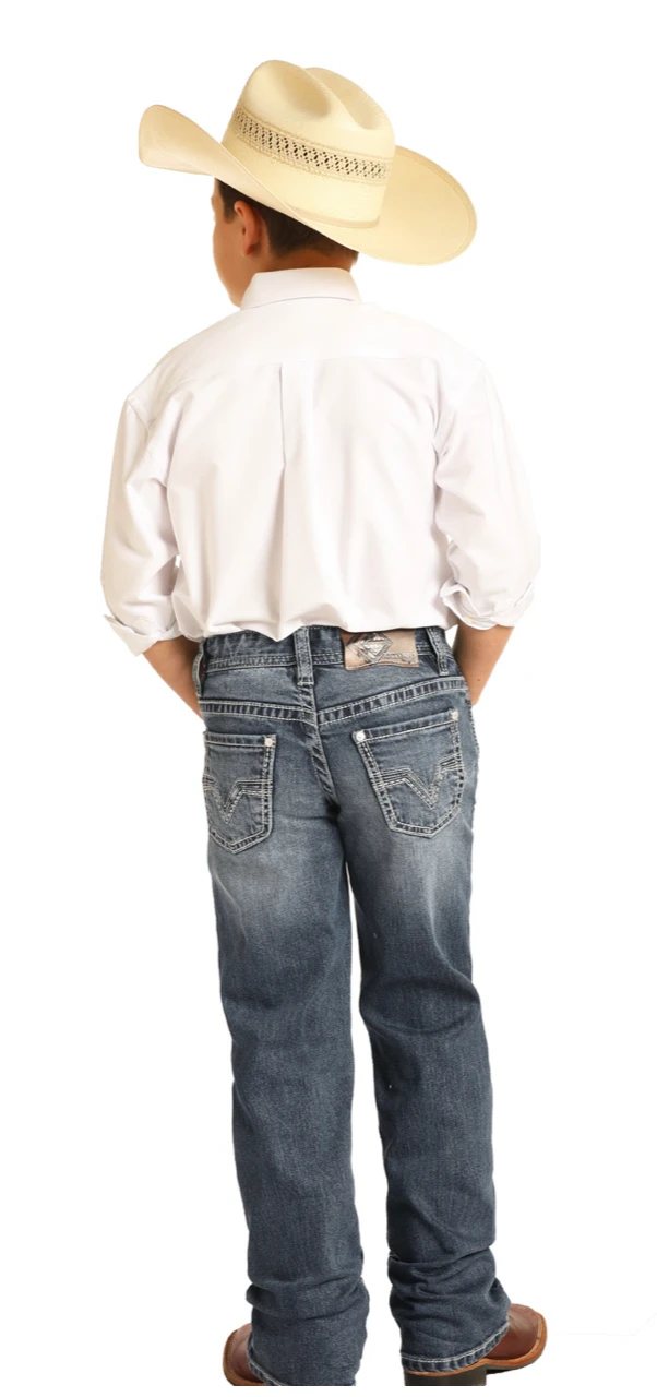 Boy's Panhandle Rock & Roll BB-3416 Regular Fit Boot Cut Jean 3 Boy's Panhandle Rock & Roll BB-3416 Regular Fit Boot Cut Jean
