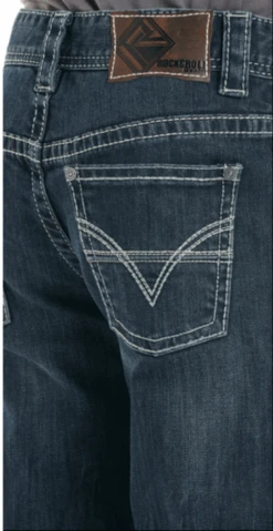 Boy's Panhandle Rock & Roll BBS8683 Revolver Boot Cut Jean