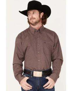 Men's Wrangler 112317053 Relaxed Fit Long Sleeve Button Down Shirt