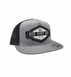 RDHC277 Red Dirt Hat Company Roughstock Heather Grey/Black 5 Panel
