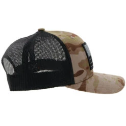 Hooey 2110T-TNBK "Liberty Rope" Camo And Black Trucker Cap -Western Cowboy Clothing 2110t tnbk 3